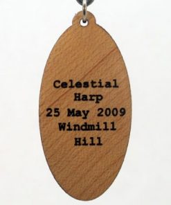 Celestial Harp Wood Pendant