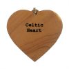 Celtic Heart Wood Pendant