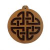 Celtic Knot Wood Pendant
