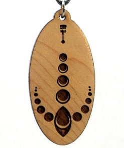 Cosmic Anchor Wood Pendant