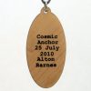 Cosmic Anchor Wood Pendant