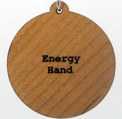 Energy Hand Wood Pendant
