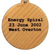Energy Spiral Wood Pendant