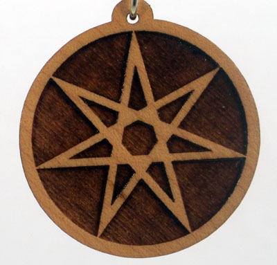 Fairy Star Wood Pendant