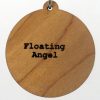 Floating Angel Wood Pendant