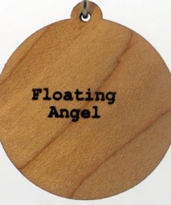 Floating Angel Wood Pendant