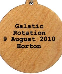 Galactic Rotation Wood Pendant