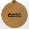 Galctic Butterfly Wood Pendant