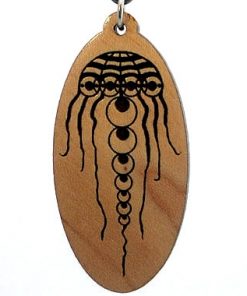 Jellyfish Wood Pendant