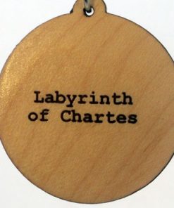 Labyrinth of Chartes Wood Pendant