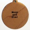 Moon and Star Wood Pendant