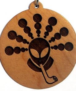 Peace Pipe Wood Pendant