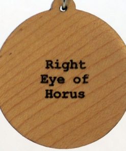 Right Eye of Horus Wood Pendant