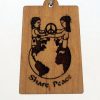 Share Peace Wood Pendant