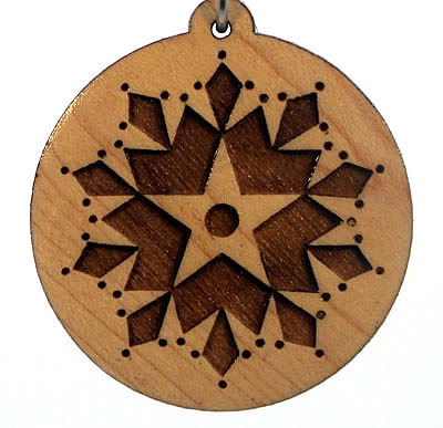 Star Seed Evolution Wood Pendant