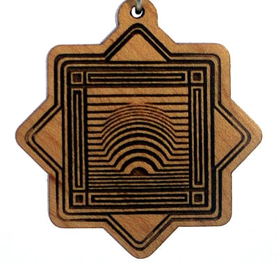 Vibrations Wood Pendant