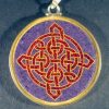 Celtic Knot charoite 01 Gemstone Pendant
