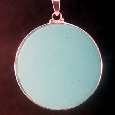 Tube Torus turquoise 01 Gemstone Pendant