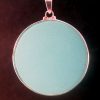 Eighth Chakra Om turquoise jumbo 01 Gemstone Pendant